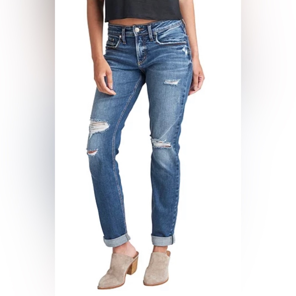 Silver Jeans Co Mid-Rise Boyfriend